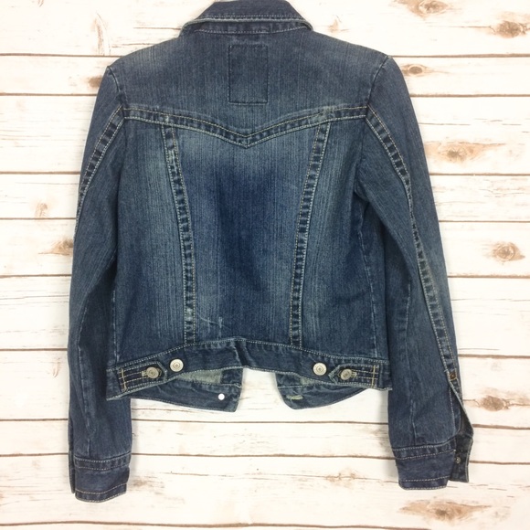 Aeropostale blue jean jacket size medium - Picture 7 of 8